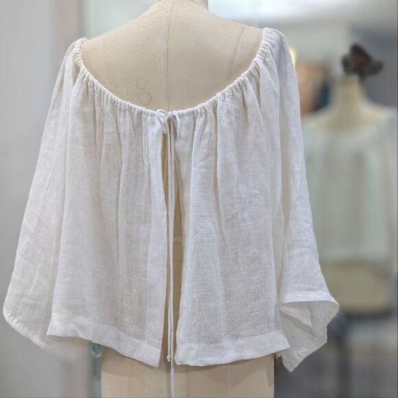 Handmade Linen Shrug - Picture 3 of 8